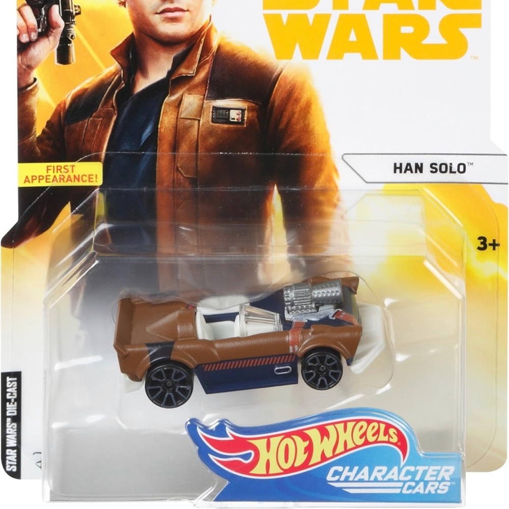 Star Wars Hot Wheels Character Cars 1st Appearance Han Solo FJF78-0910 2017 NEW